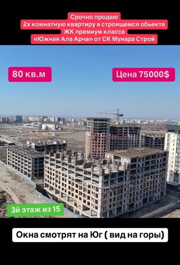 недостроеные дома: 2 комнаты, 80 м², Элитка, 4 этаж, ПСО (под самоотделку)