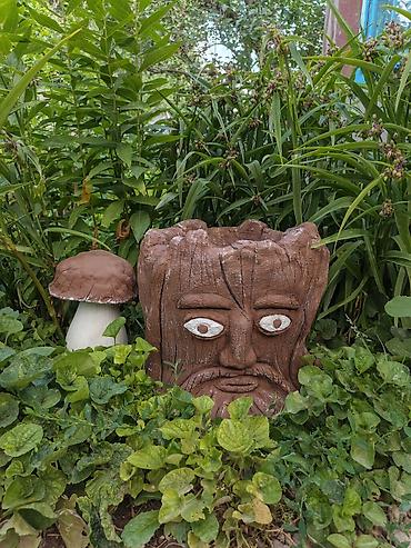 бетоно: Вазон для улицы и сада в виде «лесного духа» - Декоративный уличный — 2