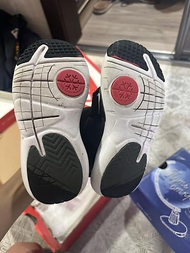 офисная одежда: Детские зимние ботинки Nike (модель с липучками) - Цвет: черный верх — 1