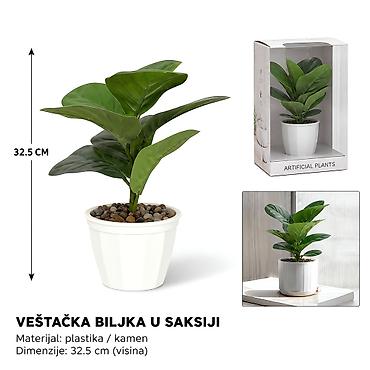 KMT Zavesa sa veštačkim lišćem posuda 702383 Dekorativna veštačka