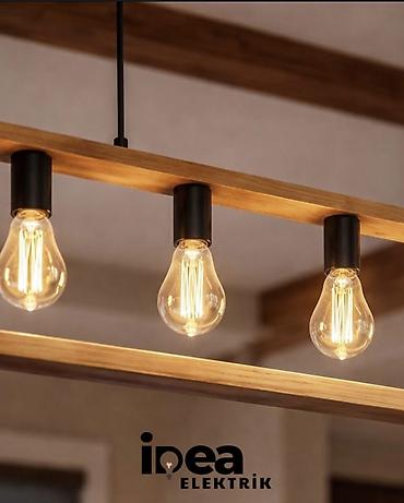 taxta listurlar: Çılçıraq, 5 lampa, Taxta — 2