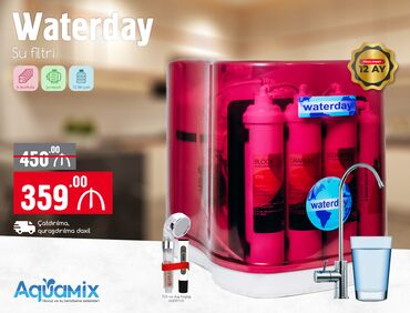 İçkilər üçün digər texnika: 💧 WATERDAY - Su Filtri – Ailən üçün saf seçim 💧 🔹 6 mərhələli