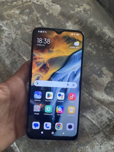 Xiaomi: Xiaomi Redmi 9T, 128 GB, rəng - Mavi, 
 Barmaq izi, Face ID