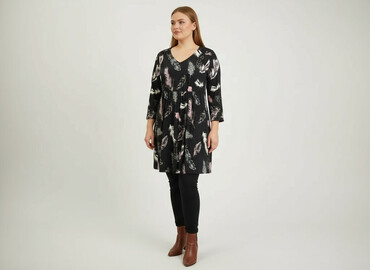 sukienka z bufiastymi rękawami hm: Women`s dress, size S