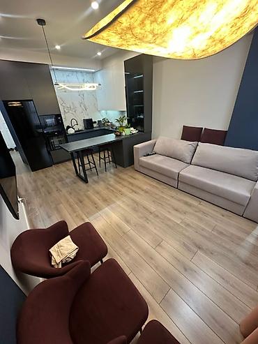 панарома: 2 комнаты, 55 м², Асанбай мкр Элитка, 6 этаж, Свежий ремонт — 1