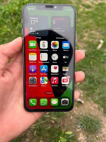 Apple iPhone: IPhone X, 64 ГБ, Серебристый, 100 % — 10