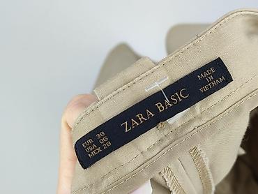 bershka zip: Zara, Spodnie materiałowe damskie, rozmiar S — 4