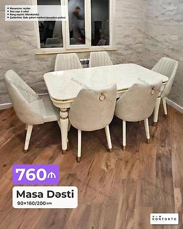 ag masa: Masa Dəsti – 90×160/200 sm - Mexanizm: Açılandır (uzadıla bilir, 160 — 1