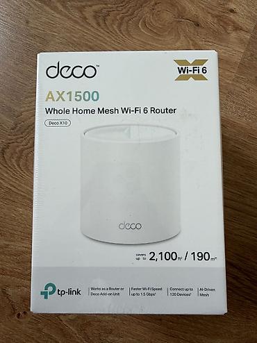 wi fi modem: Deco X10 AX1500 Wi-Fi 6 Mesh system Yeni bagli qutuda originaldir 200 — 1
