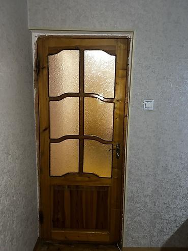 fasad boyaları qiymətləri: Taxta iç otaq qapıları – şüşəli model - Material: təbii ağac (şam — 3