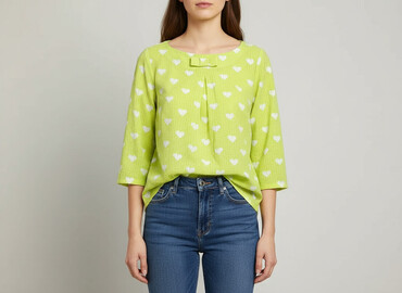 bluzki z suwakiem: Women's blouse, size L