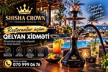 👑 SHISHA CROWN Obyektlər üçün QƏLYAN XİDMƏTİ Məkanınıza xüsusi lalafo.az -da 👑 SHISHA CROWN Obyektlər üçün QƏLYAN XİDMƏTİ Məkanınıza xüsusi