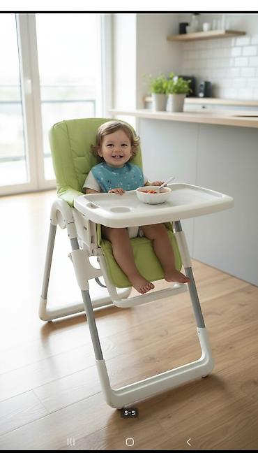 bebe: Продам детское кресло для кормления, фирма "Bebe confort Kaleo green — 1