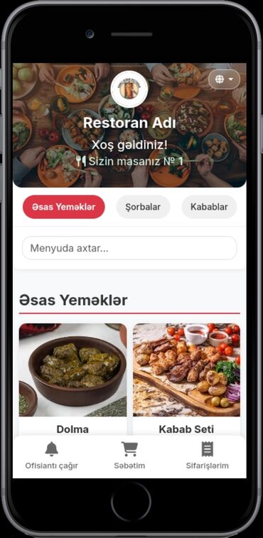 Restoran və kafelər üçün – QR Menyu və Smart Sifariş Sistemi! Artıq