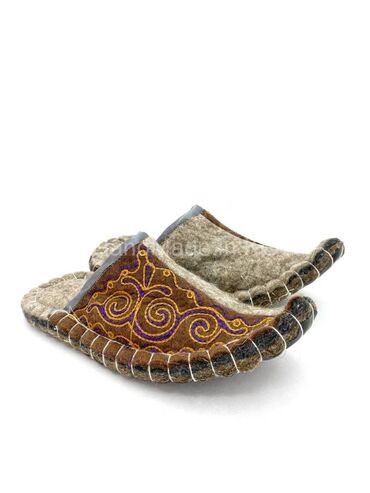 Другая мужская обувь: Войлочные тапочки, остроносые, "ПАДИШАХ", мужские ручной работы — 4