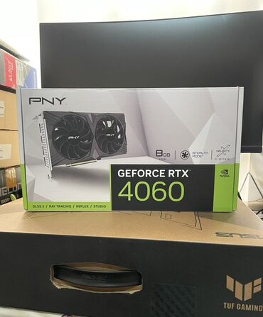 Videokartlar: Videokart PNY GeForce RTX 4060, 8 GB, Yeni