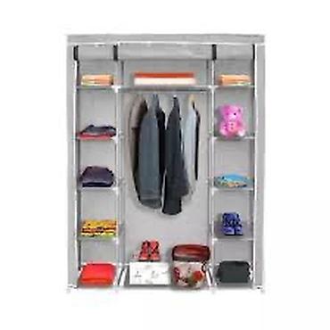 дешевый шкаф купе: LI MEI Storage Wardrobe – Model 68150 - Parça qapaqlı, metal borulu — 2