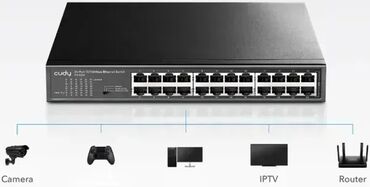 ajfon 100: Brand: CUDY Model: CUDY FS1024 24-Port 10/100 Mbps Ethernet Switch