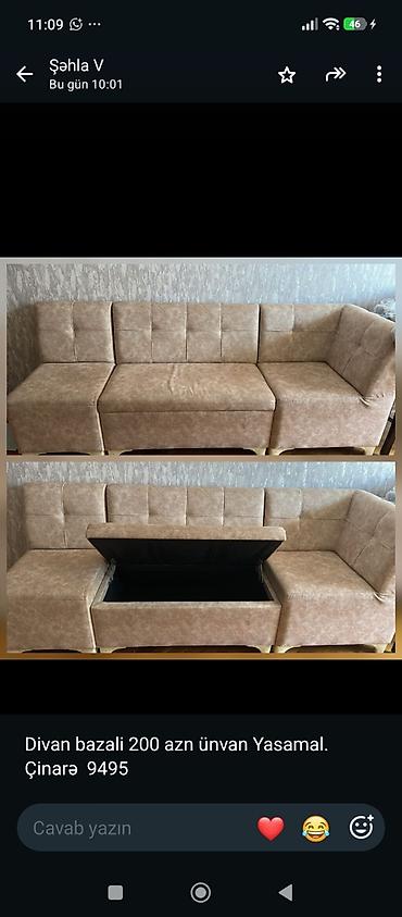 Künc divan, İşlənmiş, Bazalı, Parça lalafo.az -da Künc divan, İşlənmiş, Bazalı, Parça