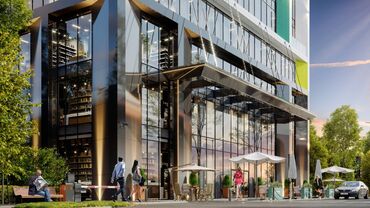 продаю офис 107 м² с ремонтом с мебелью административное здание 1 этаж: Сатам Офистик 23 кв. м, Ремонтсуз, Эмерексиз, Бизнес борбор, 9 кабат