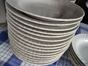 Kompleti posuđa: Tanjiri razni . KORIŠĆENI razni vidite slike duboki beli veliki 8 — 23