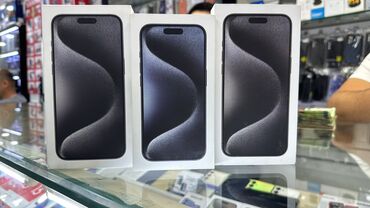 yeni iphone: IPhone 15 Pro Max, 256 ГБ, Черный, Гарантия, Отпечаток пальца, Беспроводная зарядка