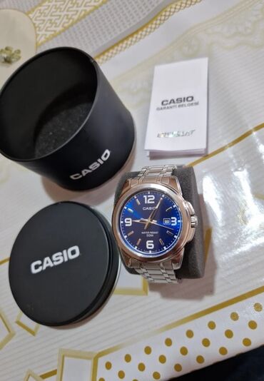saat qablari: İşlənmiş, Qol saatı, Casio, rəng - Gümüşü