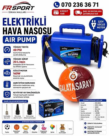 Digər idman və istirahət malları: 💥 nasos, hava nasosu ✅ 7/24 əlaqə saxlaya bilərsiz. ✅ ŞƏXSİYYƏT — 1