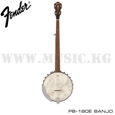 современные музыкальные инструменты: Банджо Fender PB-180E Banjo, Walnut Fingerboard, Natural Известные