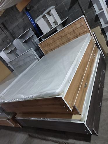 Двуспальные кровати: Двуспальная кровать, Новый, С матрасом, длина - 200 см — 7