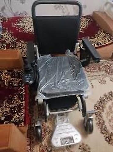 akülü araba: Elektrik təkərli kreslo – yığılabilən, yüngül alüminium korpuslu model — 1