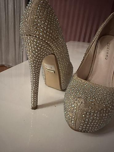 ayaqqab: Zərif qadın tufliləri – brend: NUR-sac - Rəng: şampan/qızılı ton - Üst — 4