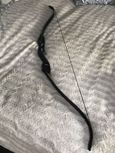 Луки и рогатки для охоты: Рекурсивный Лук 35lbs Короткая база, хлесткий выстрел. +6 стрел — 11