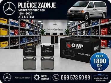 Kočione pločice: PLOCICE DISK KLESTA MERCEDES VITO 638 4GOD | Disk plocice Mercedes — 4