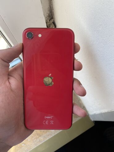 iphone 6 ekrani: IPhone SE 2020, 64 GB, Qırmızı, Barmaq izi