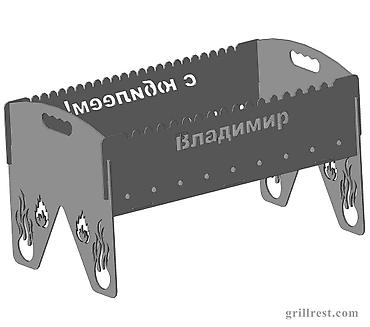дорого: Мангал Портативный, Платная доставка — 2
