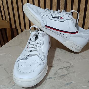 planika sebago cipele: Adidas Originals Continental 80 – bele kožne patike, broj 44,5 ug — 2
