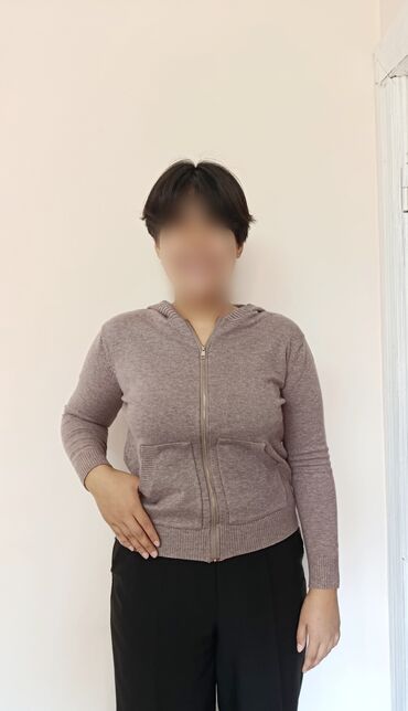 толстовка утепленная: Худи, Кыска модель, Колдонулган, L