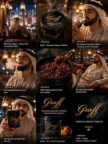 Graff – Premium Qalyan Tütünü### 1kq- 35 manat ### • Növ: Mango — 1