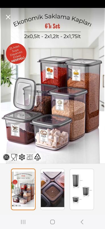 Yemək konteynerləri: Yemək konteynerləri — 4