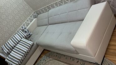 islenmis divan: Угловой диван, Б/у, Раскладной, С подъемным механизмом, Ткань, Нет доставки