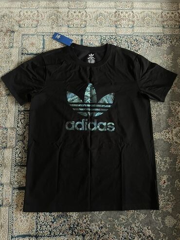 средство для продления полового акта: Эркектердин футболкасы, L (EU 40), Adidas, Жаңы, түсү - Кара, Өзү алып кетүү