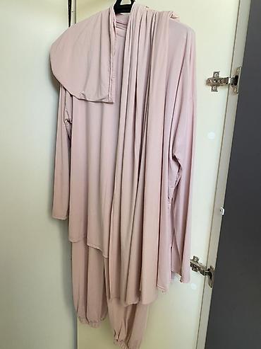 Другая женская одежда: Набор одежды (4 предмета): 1) Платье-абайя голубого цвета с белой — 6