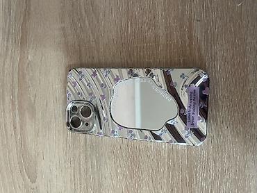 iphone 16 pro max lalafo: Зеркальный чехол для iPhone 13 с цветочным принтом и встроенным — 1