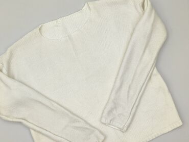 vans kurtka zimowa: Sweter damski w kolorze ecru, charakteryzujący się dzianinową fakturą