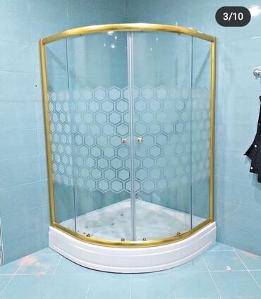Duş kabinaları, arakəsmələr: Yeni Üstü açıq kabina, Künc üçün, Ödənişli çatdırılma — 4