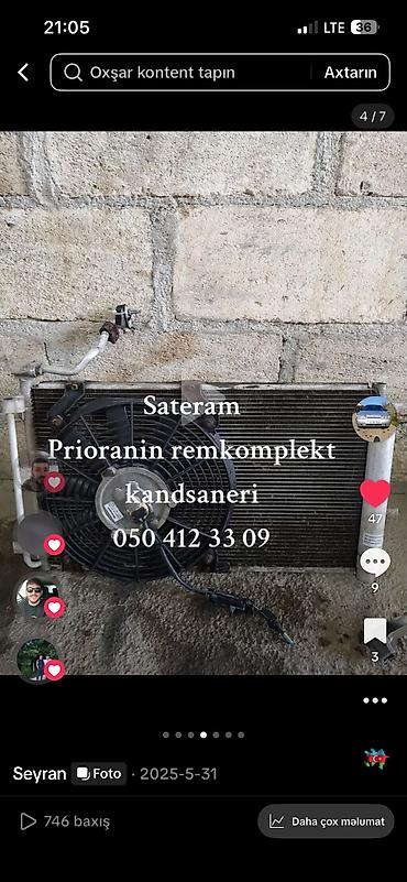 купить насос для воды: Priora üçün kondisioner remkomplekti Komplekt tərkibi: - Kondisioner — 4