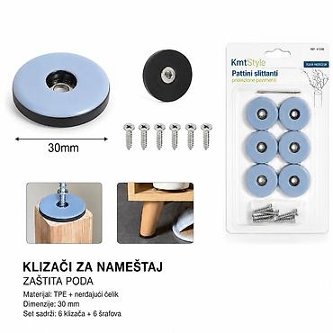 KMT Podloga za klizanje 3213245 Praktični klizači za nameštaj koji