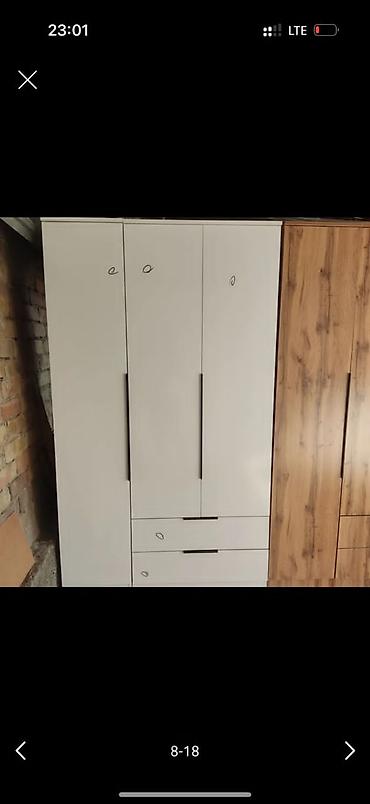 Комоды для одежды: Комод для одежды, Новый, С зеркалом, ЛДСП, цвет - Белый, Серебристый, Синий, Бесплатная доставка — 26