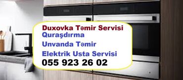Plitələr və bişirmə panelləri: Duxovka Elektrik, Quraşdırılan